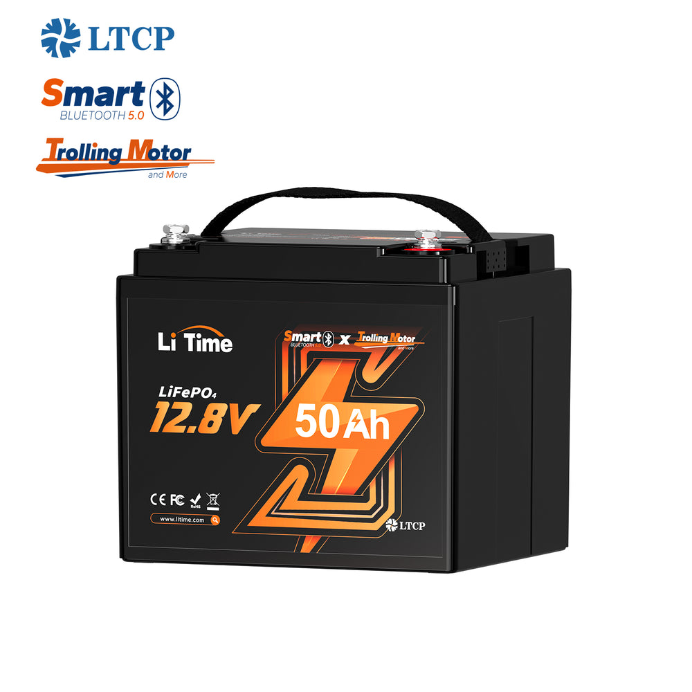 12V 50Ah Bluetooth Batterie Lithium Cycle Profond Protection Froid pour Bateaux Électriques