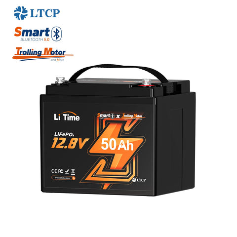 ⚡BF SALE Hors Taxes : 137.99€⚡12V 50Ah Batterie au lithium Bluetooth pour bateaux à moteur électrique