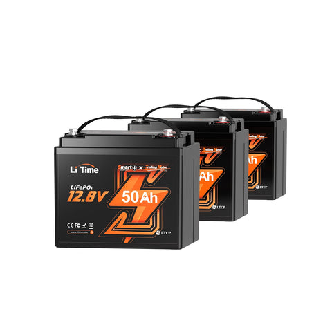 ⚡BF SALE Hors Taxes : 137.99€⚡12V 50Ah Batterie au lithium Bluetooth pour bateaux à moteur électrique