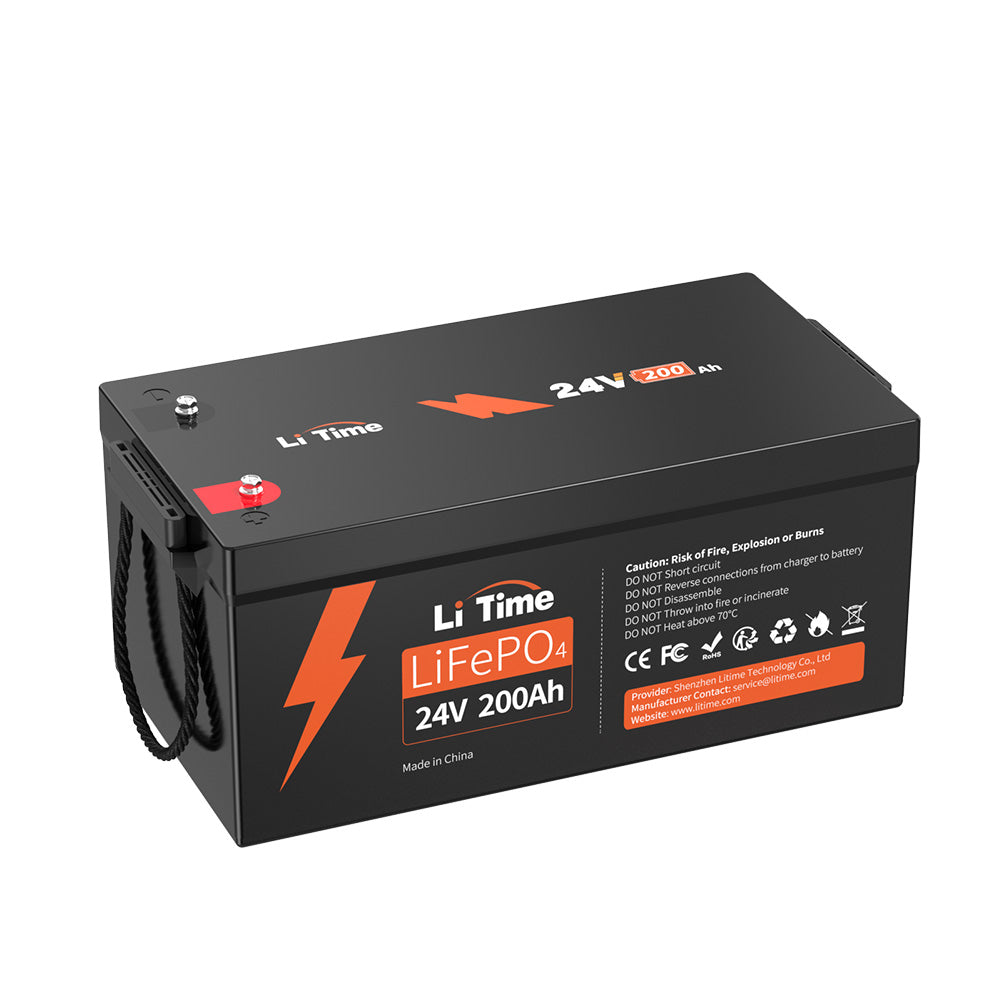 ⚡BF Sale Hors Taxes : 1085,59 €⚡LiTime 24V 200Ah Piles au lithium LiFePO4 du groupe 8D