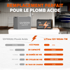 LiTime 12V 100Ah TM Batterie Lithium pour Moteur Marin