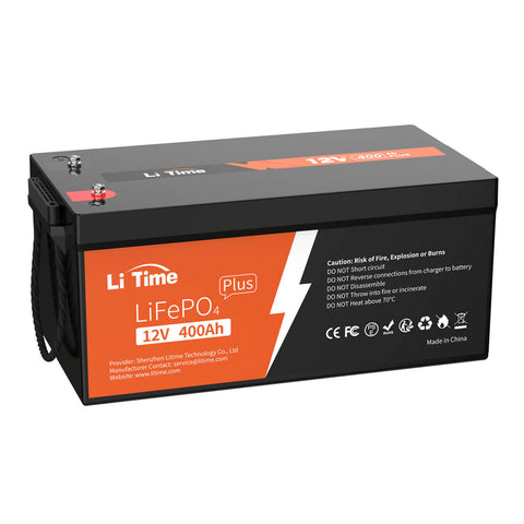 ⚡BK SALE :1,269.99 € ⚡LiTime 12V 400Ah Lithium LiFePO4 Batteria