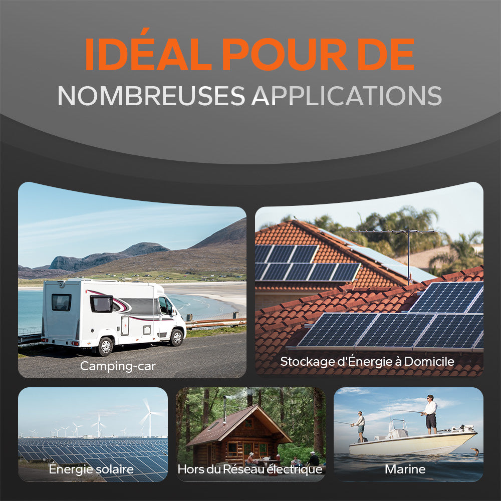 Batterie LiTime 12V 280Ah Plus pour camping-car et solaire.
