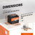 Dimensions compactes de la batterie 12V 50Ah pour une installation facile