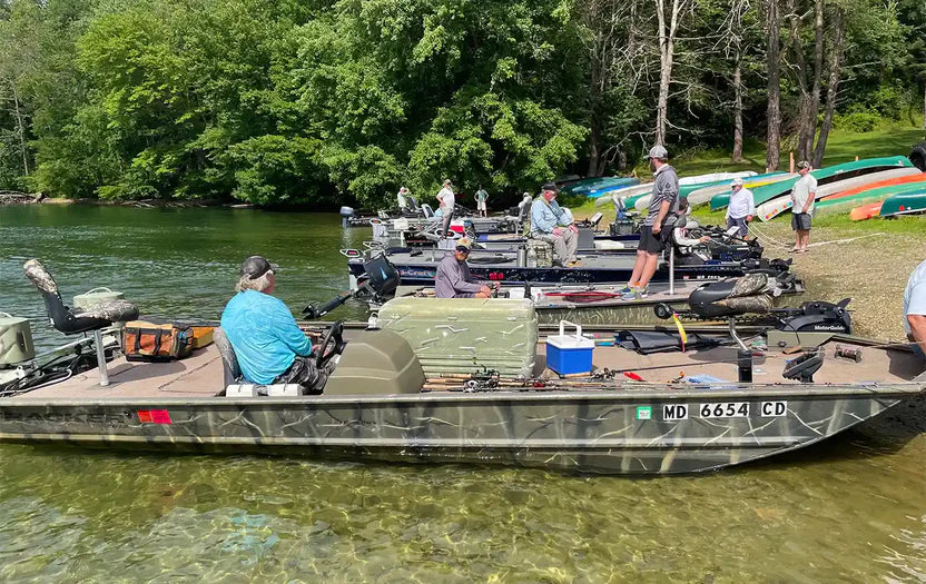 Pêcheurs à la basse électrique