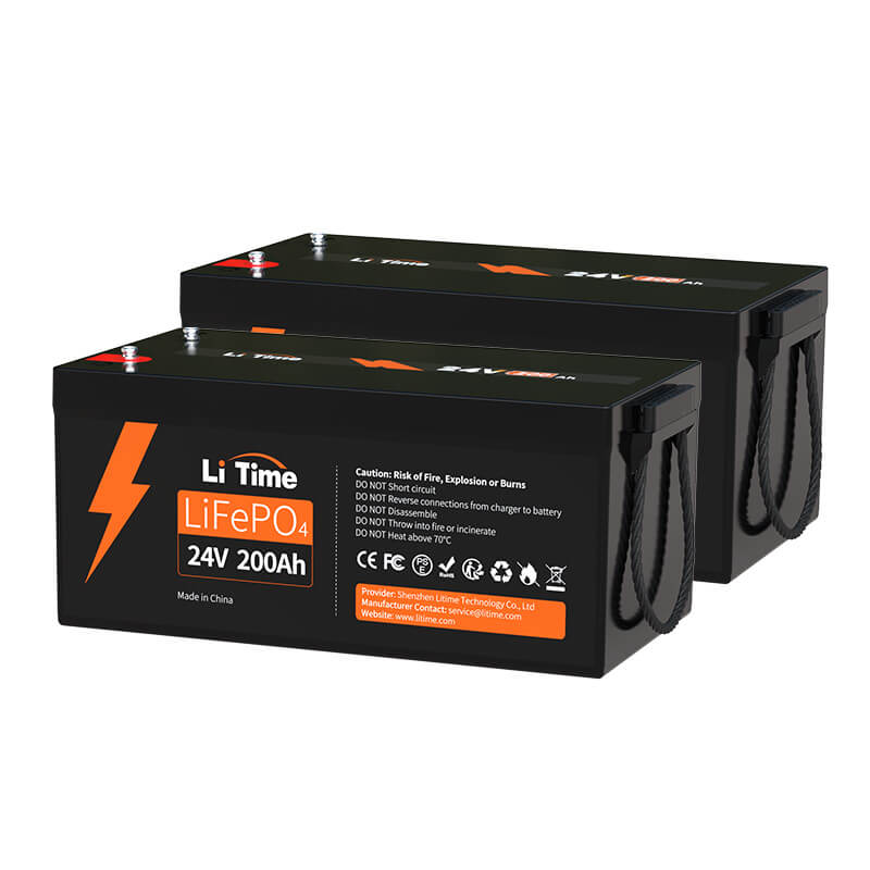 LiTime 24V 200Ah Piles au lithium LiFePO4 du groupe 8D