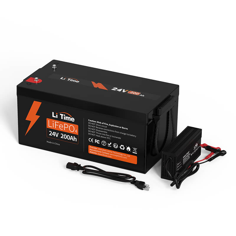 LiTime 24V 200Ah Piles au lithium LiFePO4 du groupe 8D