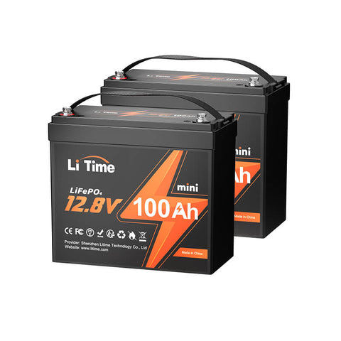 ⚡BK SALE : €269.99⚡LiTime 12V 100Ah MINI Batterie au lithium LiFePO4 pesant seulement 8,6 kg