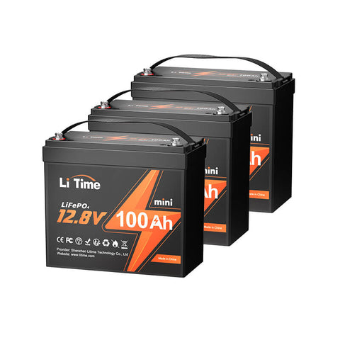 ⚡BK SALE : €269.99⚡LiTime 12V 100Ah MINI Batterie au lithium LiFePO4 pesant seulement 8,6 kg