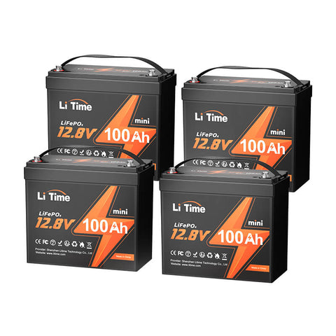 ⚡BK SALE : €269.99⚡LiTime 12V 100Ah MINI Batterie au lithium LiFePO4 pesant seulement 8,6 kg