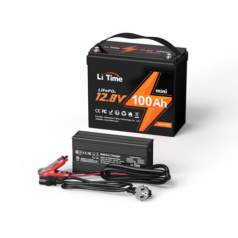 ⚡BK SALE : €269.99⚡LiTime 12V 100Ah MINI Batterie au lithium LiFePO4 pesant seulement 8,6 kg