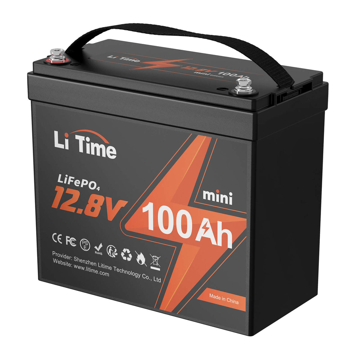 ⚡BK SALE : €269.99⚡LiTime 12V 100Ah MINI Batterie au lithium LiFePO4 pesant seulement 8,6 kg