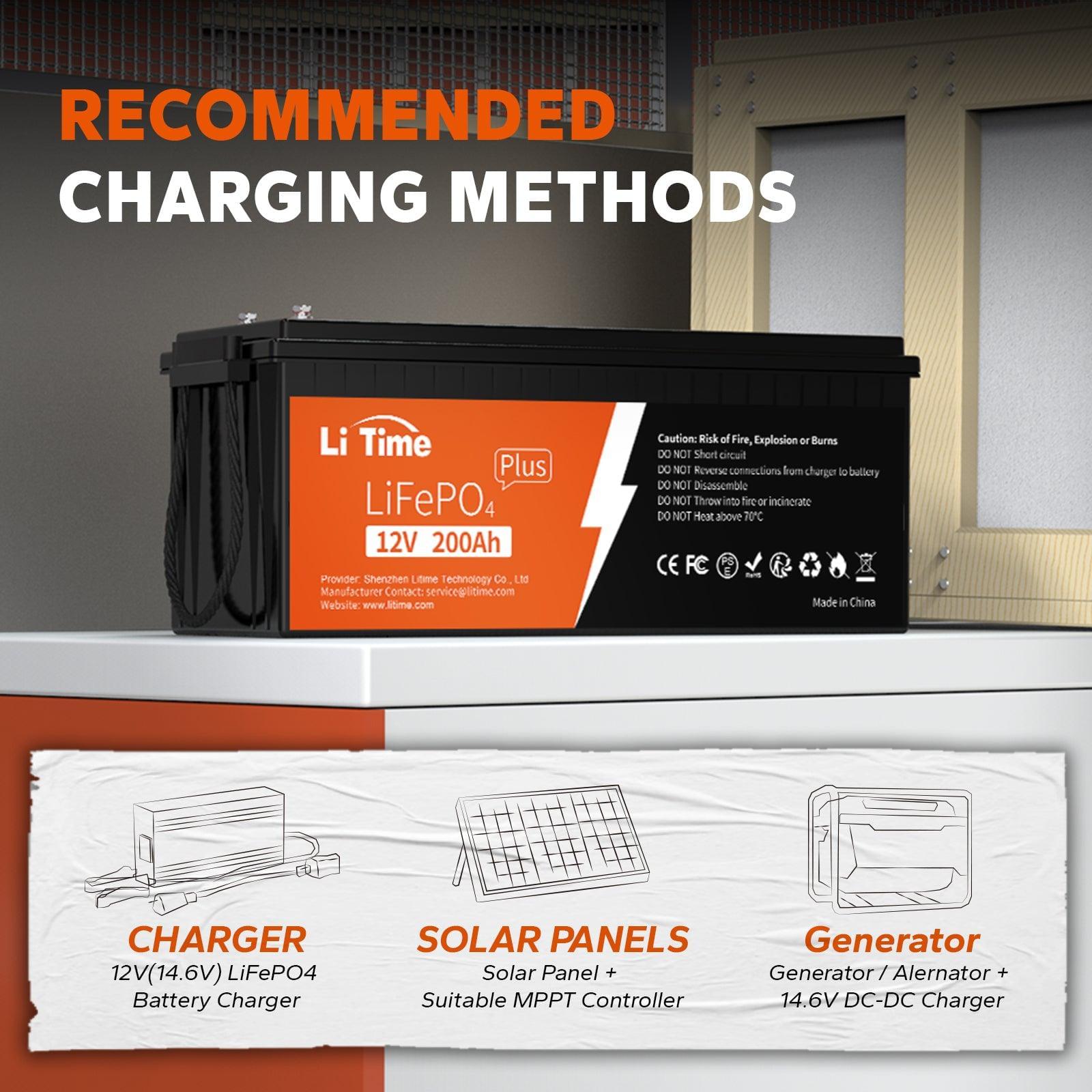 how to charge 12v 200ah deep cycle battery