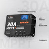 LiTime Regolatore Solare MPPT 30A 12V/24V con Bluetooth - LiTimeFR/IT/ES