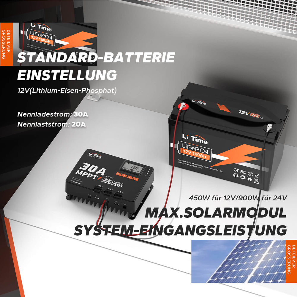 Contrôleur solaire 12V/24V 30A 20A 10A, régulateur solaire, chargeur de batterie PWM, affichage LCD, double sortie USB 5V 13 Contrôleur solaire 12V/24V 30A 20A 10A, régulateur solaire, chargeur de batterie PWM, affichage LCD, double sortie USB 5V 13