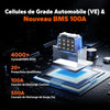 Litime Batterie Lifepo4 12V 100A Commus BMS Intelligent