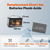 Litime Batterie Lifepo4 12V 100A Commus Remplacement Groupe 31