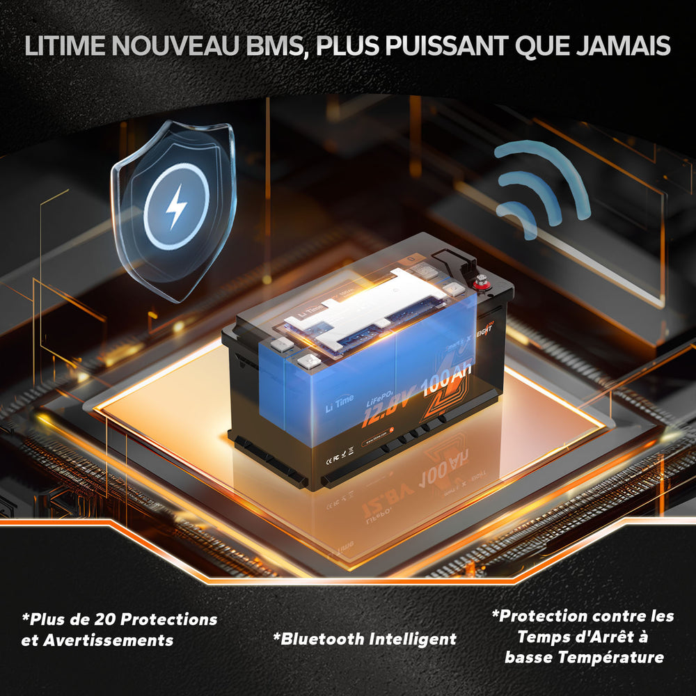 Système BMS avancé de la batterie LiTime.