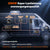 Schéma d'installation électrique dans un van avec batterie lithium LiTime 12V 100Ah, régulateur MPPT, panneau solaire 400W et convertisseur 2000W