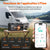 Application mobile LiTime connectée en Bluetooth pour contrôler l'état de charge (SOC) d'une batterie lithium 12V 100Ah de camping-car.