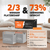 Comparaison entre une batterie Lithium LiFePO4 12V 320Ah et trois batteries au plomb : 2/3 d'espace gagné et 73% de poids en moins pour le modèle LiFePO4.