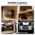 Exemples d'installation flexible de la batterie LiTime 12V 100Ah Slim Edition : montage mural, sous un établi, sous une banquette de camping-car ou derrière un siège.