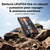 Batterie LiTime 12V 100Ah LiFePO4 fine et robuste, conçue pour les voyages et les aventures extrêmes, offrant 1280Wh de puissance fiable pour les véhicules tout-terrain.