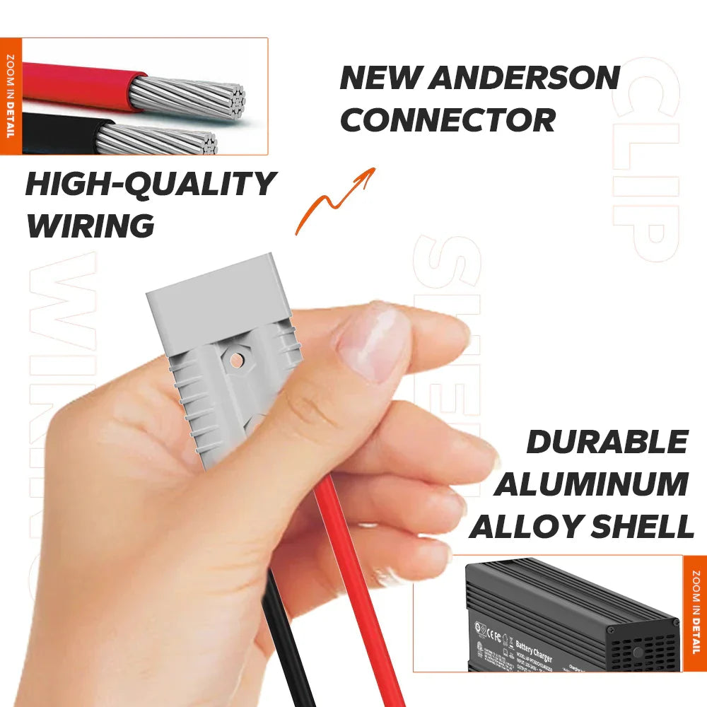 Connecteur Anderson nouveau avec câblage haute qualité et coque en alliage d'aluminium durable