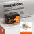 Dimensions de la batterie lithium LiFePO4 LiTime 12V 100Ah : longueur 330mm, largeur 170mm et hauteur 213mm pour un poids de 11 kg