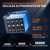 24V 50Ah Batterie Lithium Low-Temp Bluetooth pour Moteurs Électriques de Bateaux