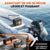 Batterie lithium LiTime 24V 50Ah TM compacte installée sur un bateau pneumatique, occupant seulement 9,21 litres d'espace pour moteur de traîne