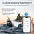 Application mobile LiTime Bluetooth 5.0 pour le suivi en temps réel et la mise à jour OTA de la batterie marine 12V 165Ah lors d'une session de pêche en bateau