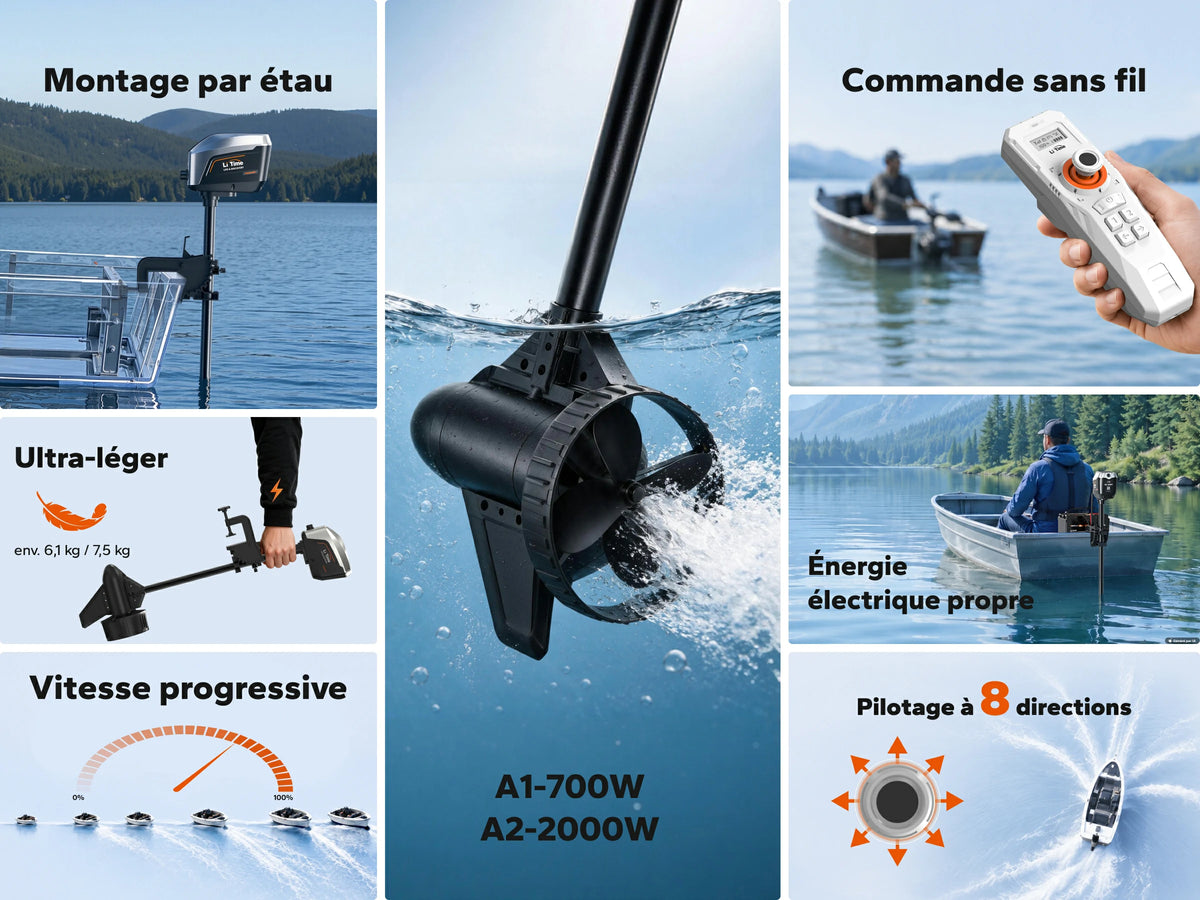 Moteur hors-bord électrique Argoseeker pour explorer les eaux en toute liberté