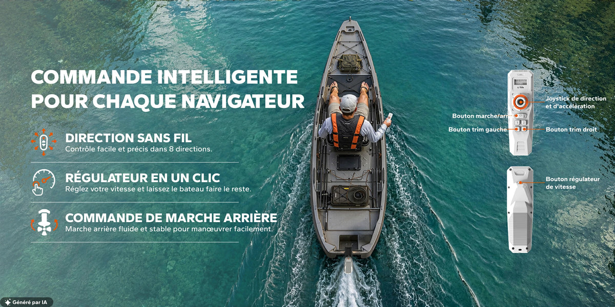 Moteur hors-bord électrique Argoseeker pour explorer les eaux en toute liberté