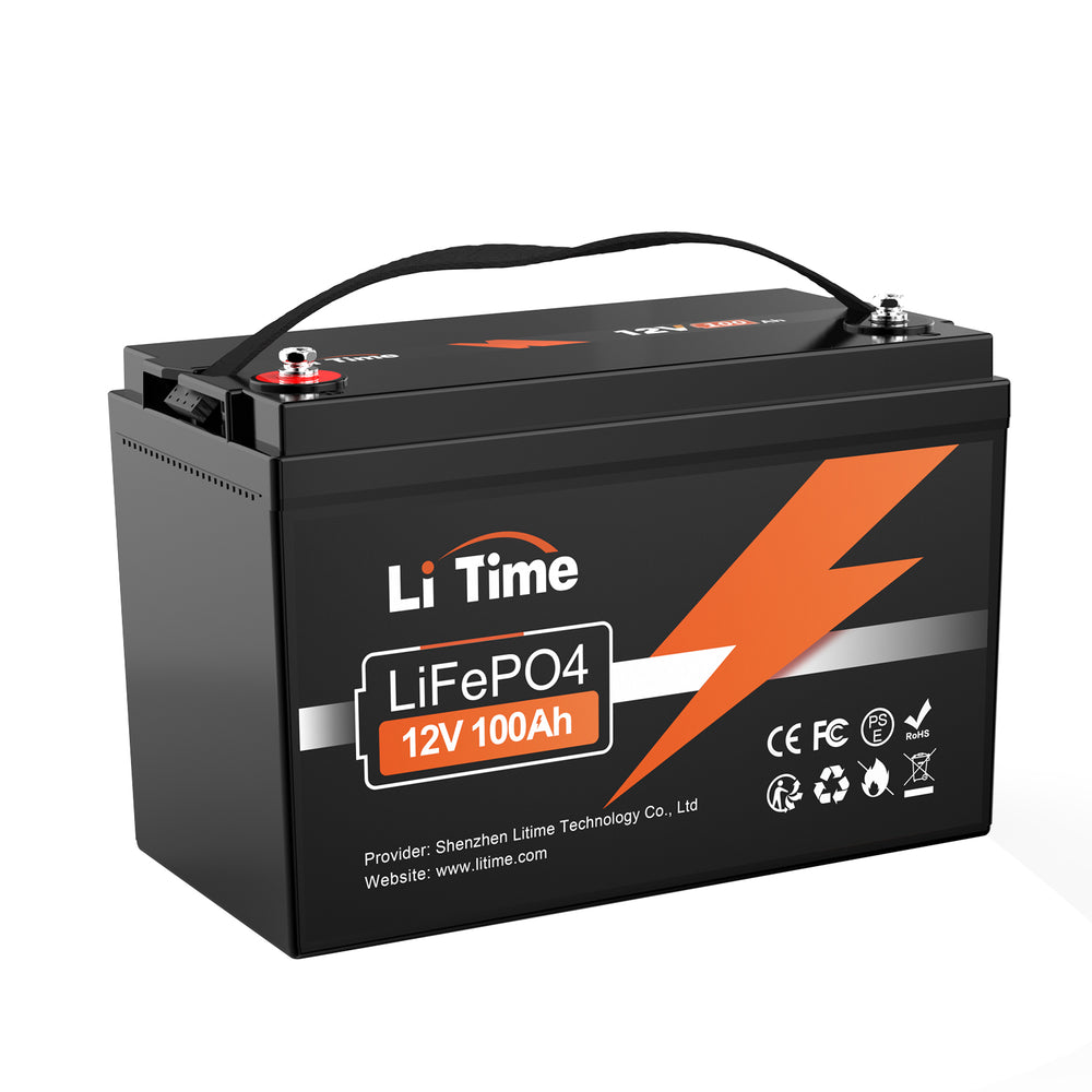 LiTime 12V 100Ah Batterie au lithium à cycle profond LiFePO4