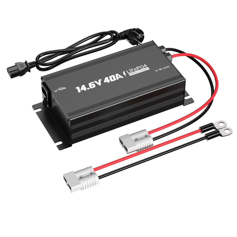 LiTime Chargeur LiFePO4 12V 40A