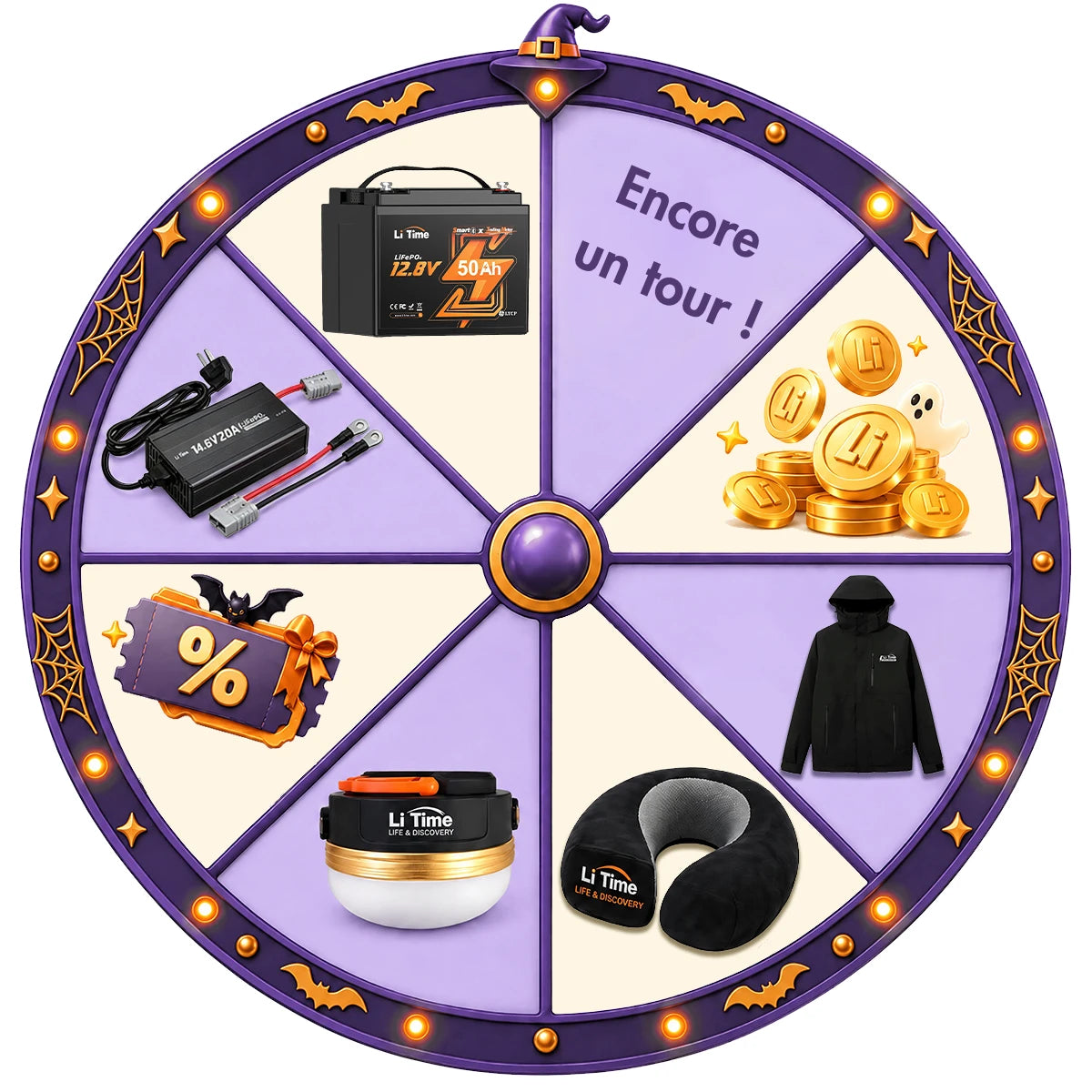 🎃 Faites tourner la roue des surprises !